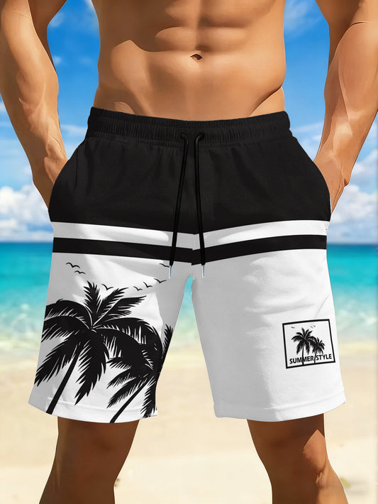 Short de plage homme respirant séchage rapide imprimé aléatoire - Coupe standard été