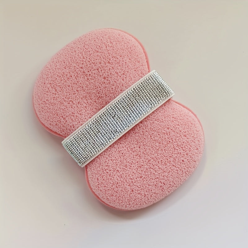 Porte-savon elastique antiderapant avec eponge luffa exfoliante - Cordelette ajustable, douche et baignoire