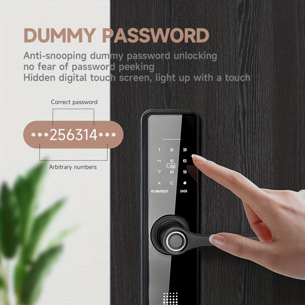 Serrure Connectée SUMUS – Empreinte Digitale, Application Wi-Fi & Clavier | Alliage Aluminium, Résistante aux Chocs