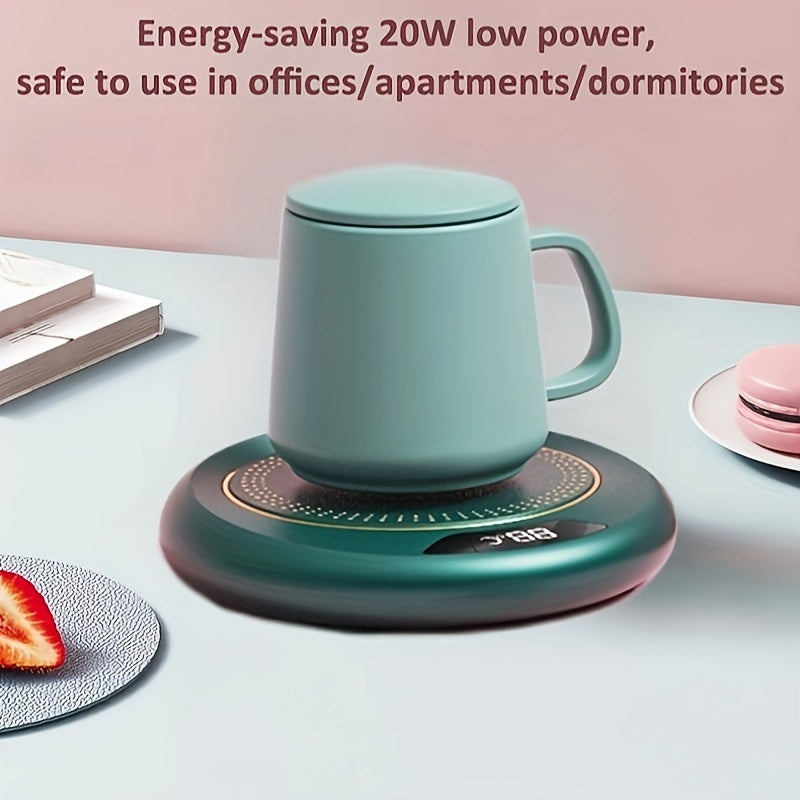 Chauffe-Tasse Électrique USB Intelligent – 3 Températures, Arrêt Auto, Affichage Numérique