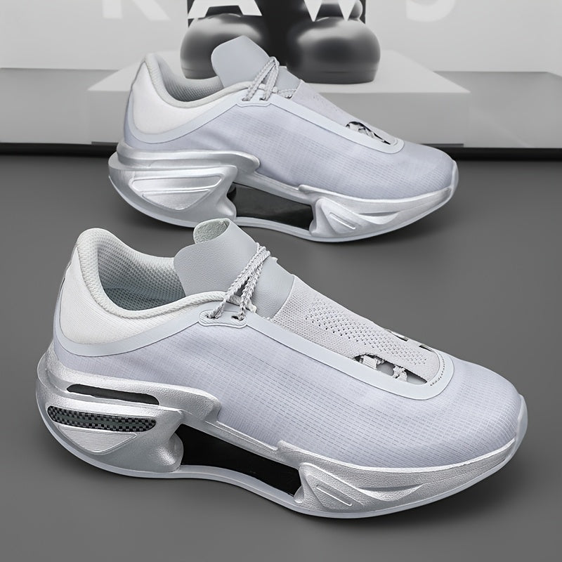 Baskets Homme Semelle Epaisse Amortissante - Sport, Street, Bout Rond, Toute Saison