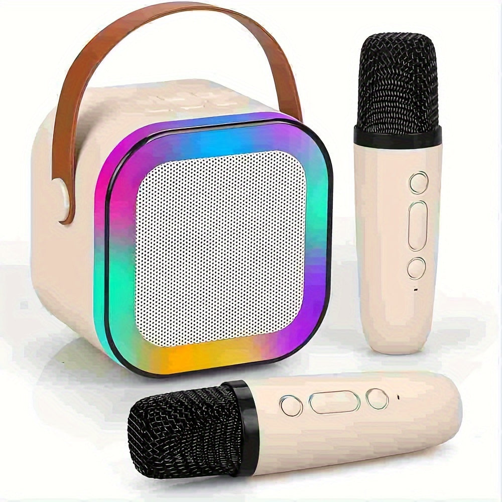 Machine Karaoké Portable Sans Fil — Mini Microphone Rechargeable USB, Enfants & Adultes, 2 Coloris