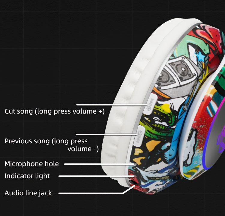 Casque Bluetooth Sans Fil Pliable - Gaming E-Sport Stereo USB-C