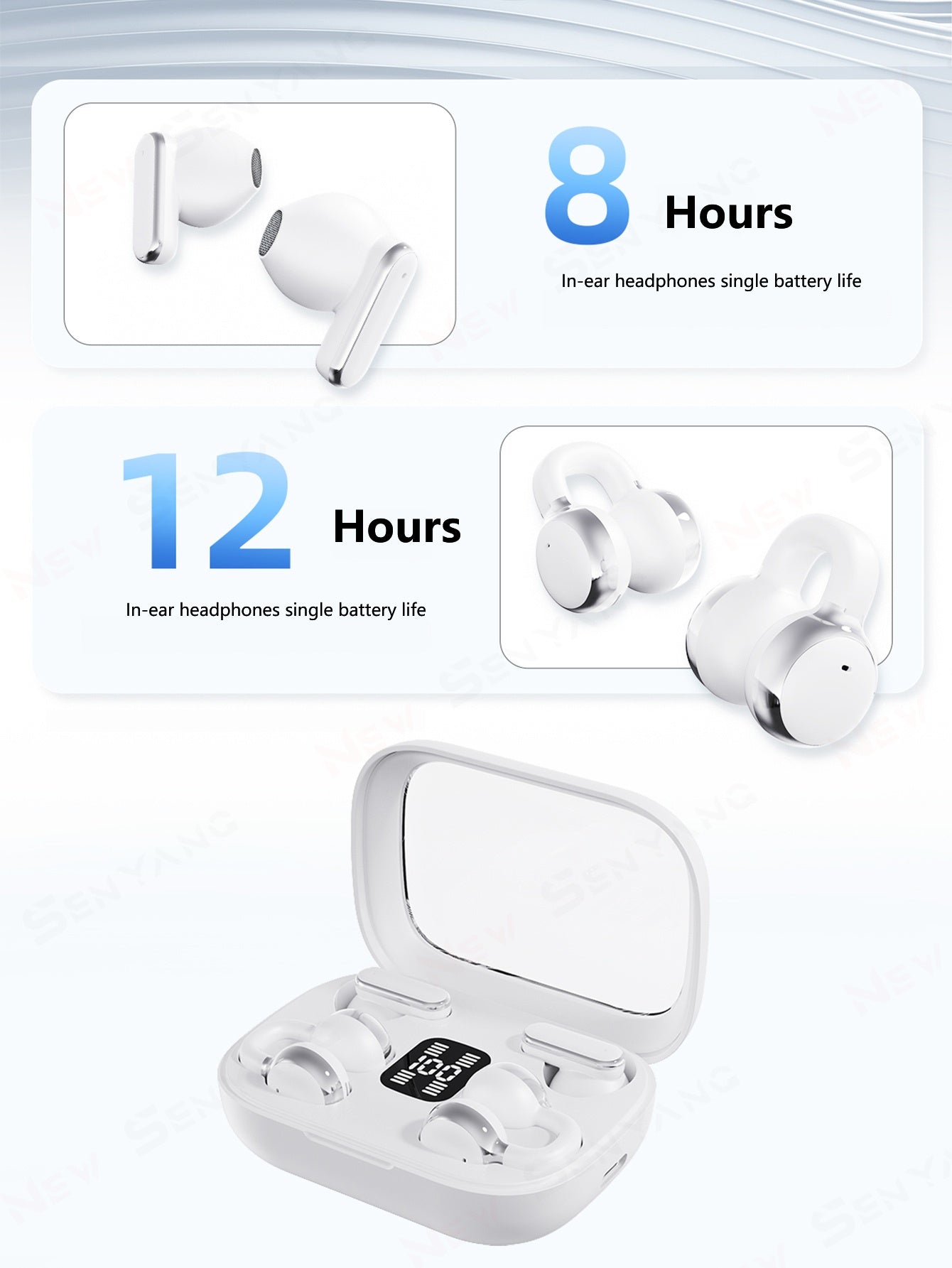 Ecouteurs TWS Sans Fil Senyang 2026 - Hi-Fi, ENC, Clip & Intra-Auriculaire