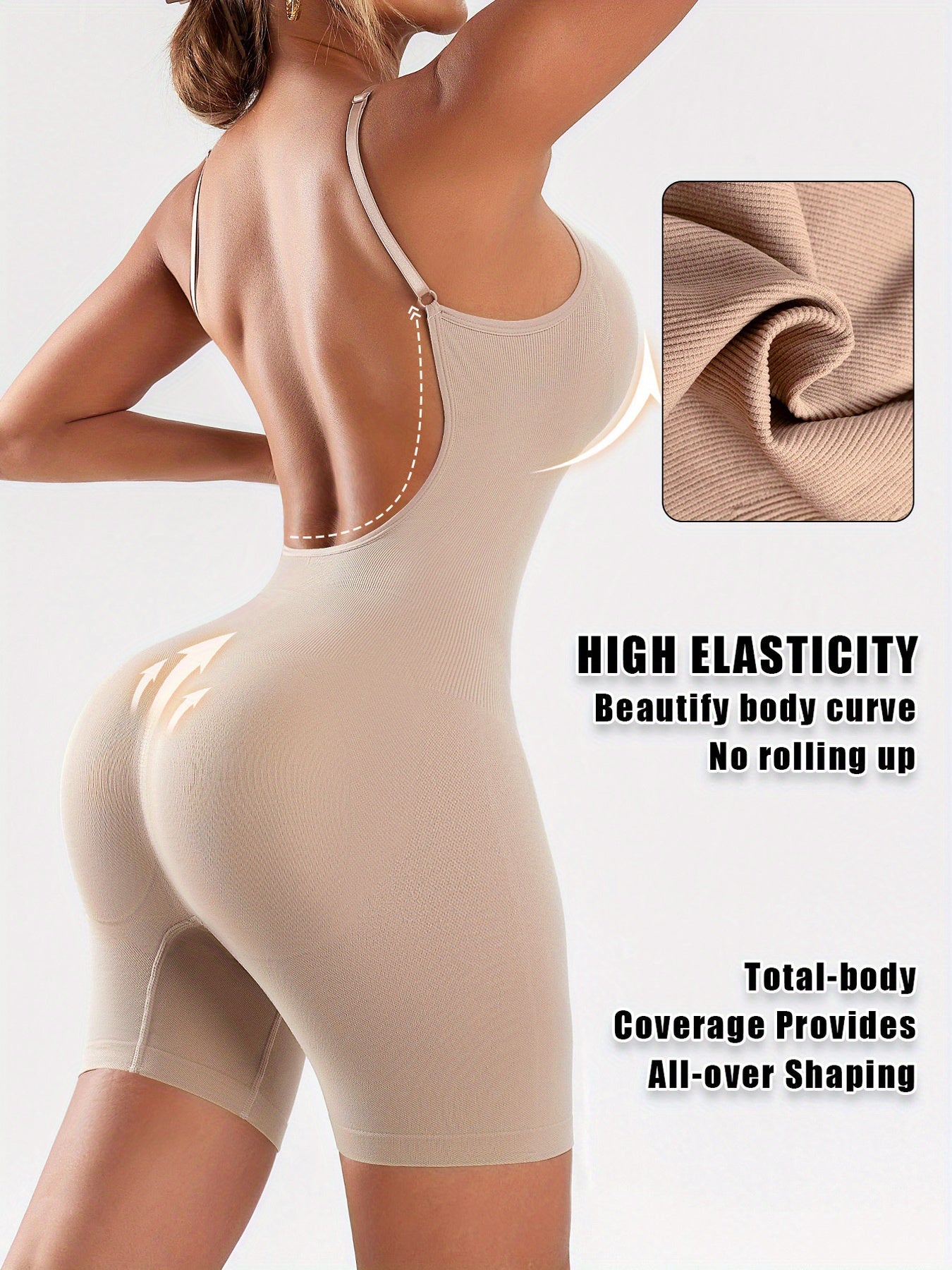 Body Une Pièce Élégant Femme — 85% Polyamide, Support Élevé, 3 Coloris, S-XXL