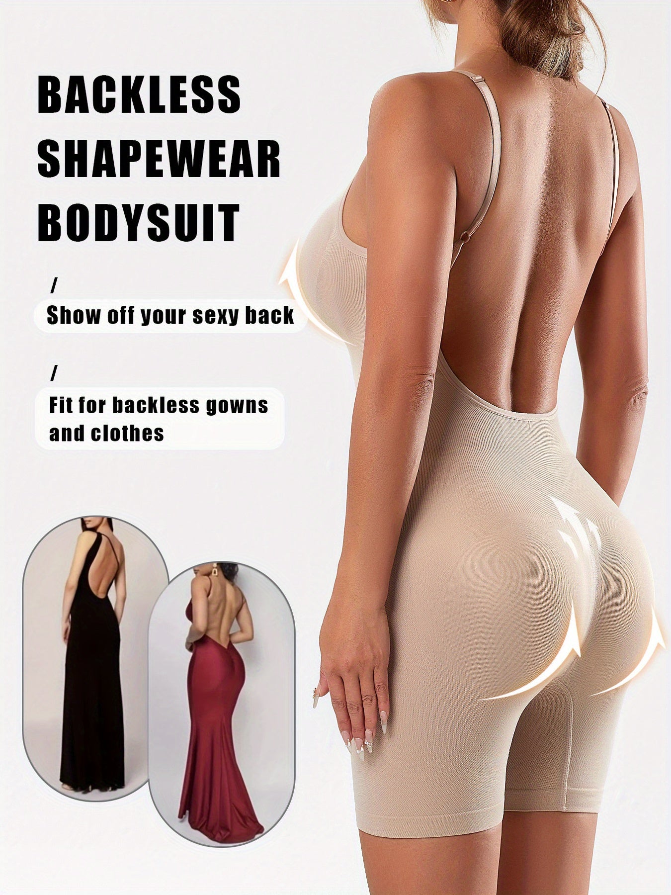 Body Une Pièce Élégant Femme — 85% Polyamide, Support Élevé, 3 Coloris, S-XXL