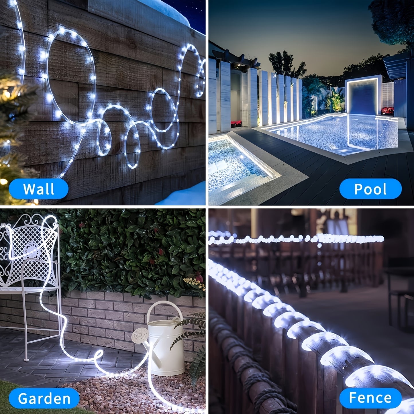 Guirlande Solaire LED - 8 Modes, IPX4, Telecommande, Interieur Exterieur, 50 a 300 LED