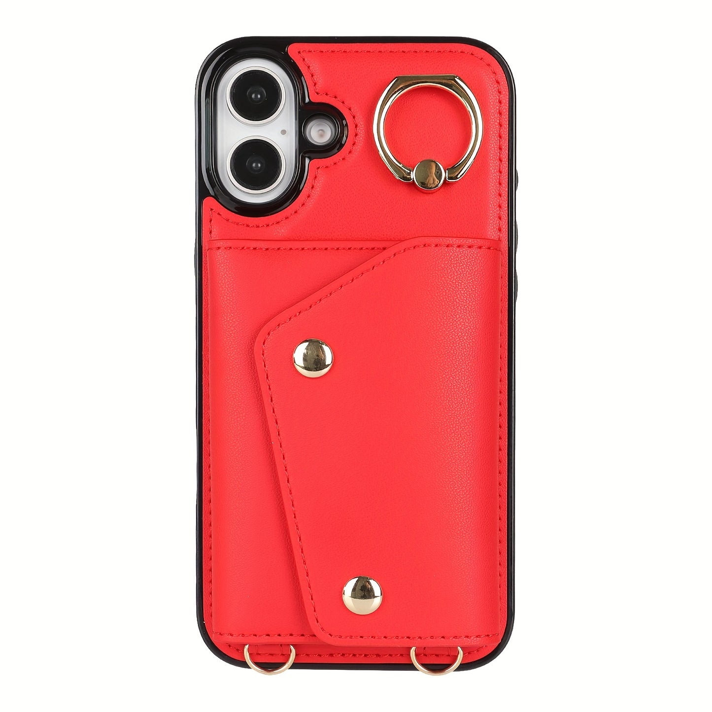 Étui Portefeuille Bandoulière iPhone – Similicuir, Support Intégré, Anti-Choc 📱✨