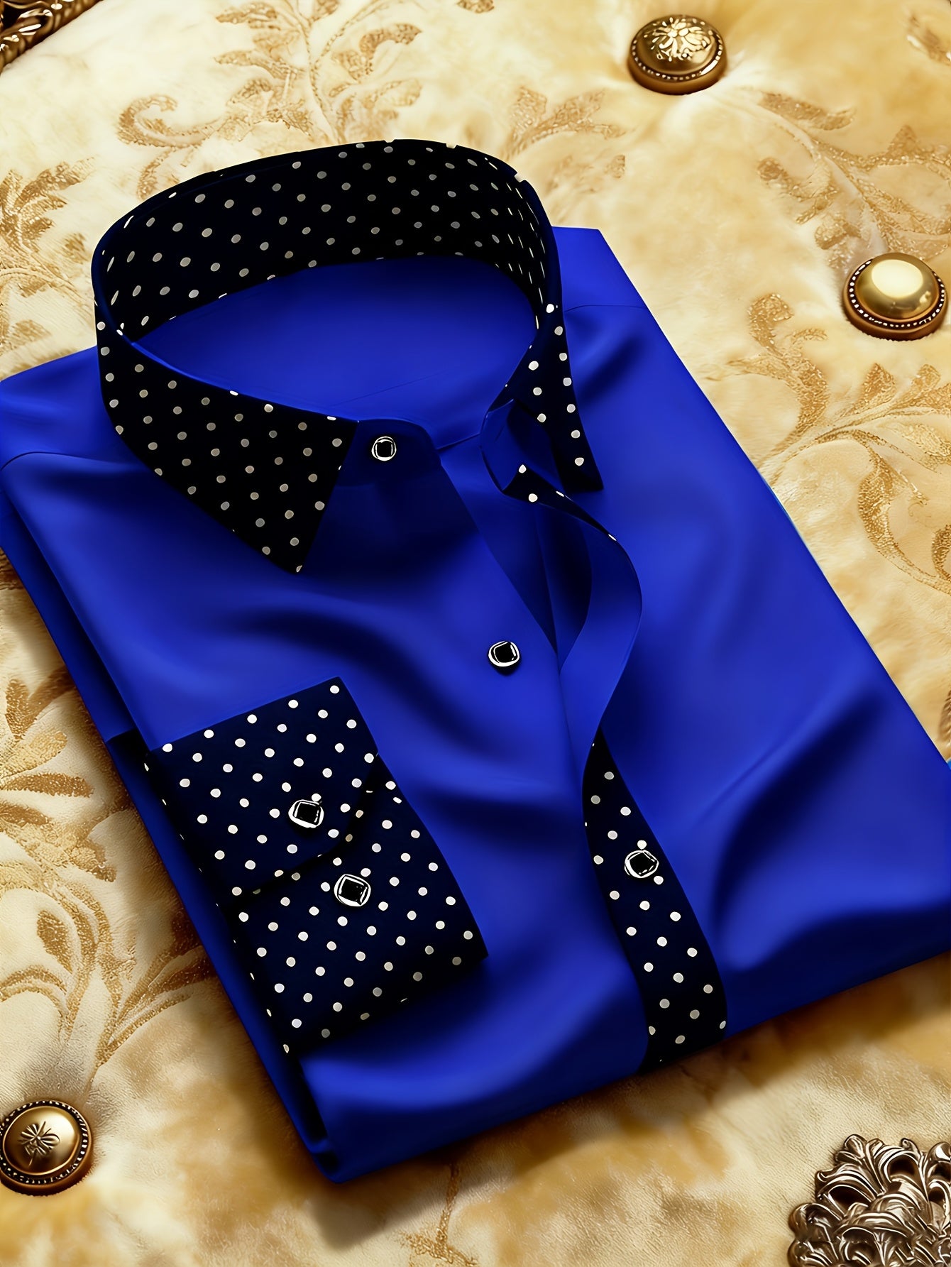 Chemise Homme Manches Longues Col Revers Couleur Unie Coupe Slim 100% Polyester Decontractee - 4 Coloris FR S-XL