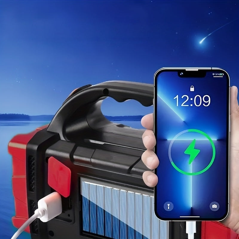 Lanterne de camping solaire à LED multifonctionnelle, lampe de poche - Topdecheztop.fr