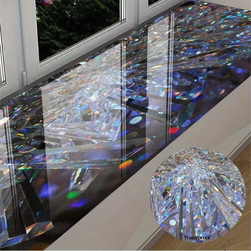 Autocollant Vinyle Motif Diamant 2D – Revêtement Auto-adhésif Imperméable 1 mètre