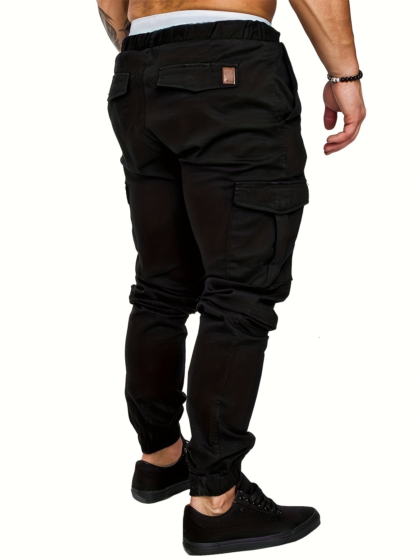 Pantalon Cargo Homme Multi-Poches – 95% Coton, Coupe Régulière, 7 Coloris, S à XXL