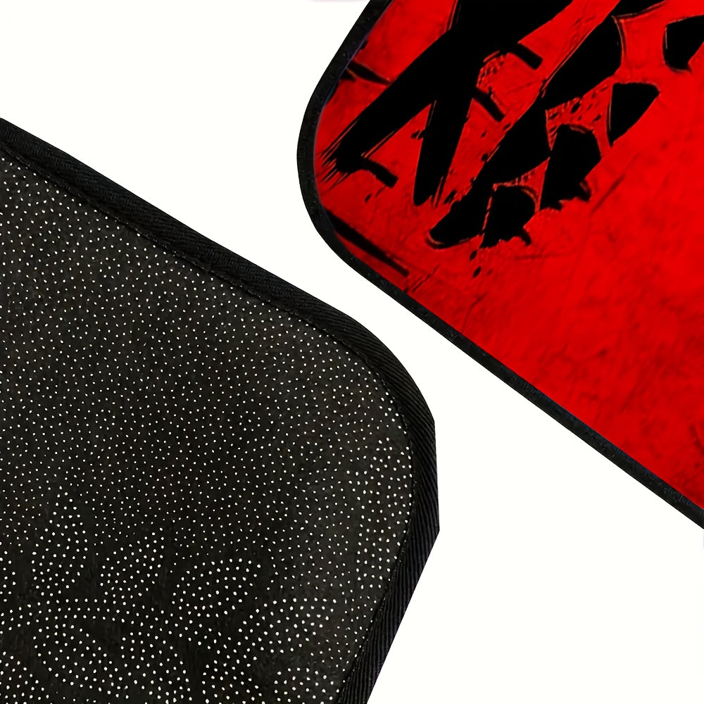 Lot de 4 Tapis de Sol Voiture Motif Fantômes – Caoutchouc Universel