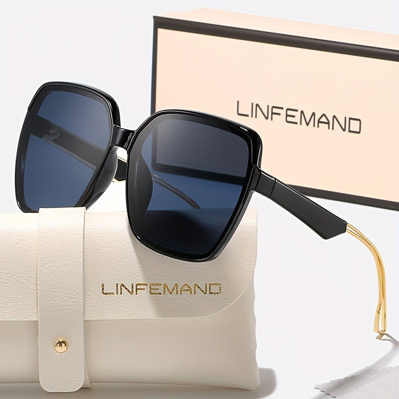 Lunettes polygonales surdimensionnées tendance pour femmes - Topdecheztop.fr
