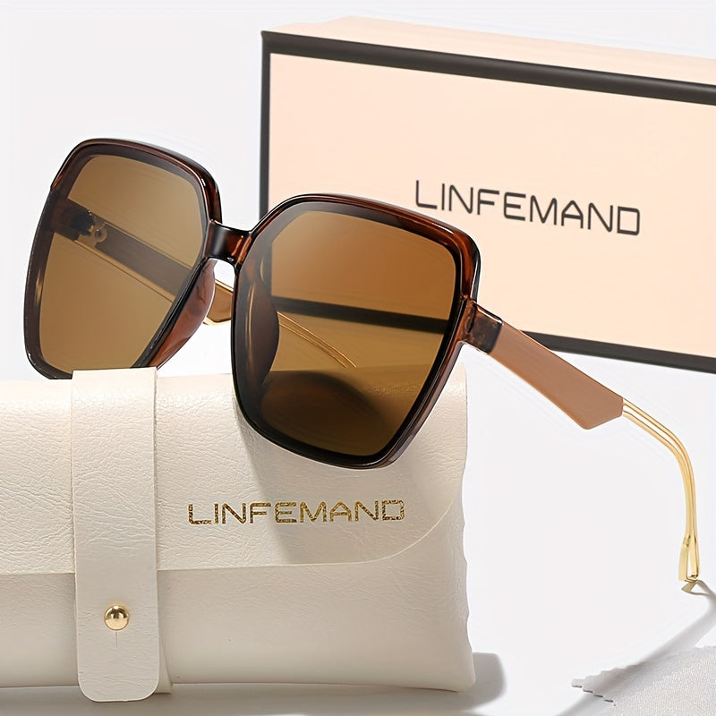 Lunettes polygonales surdimensionnées tendance pour femmes - Topdecheztop.fr