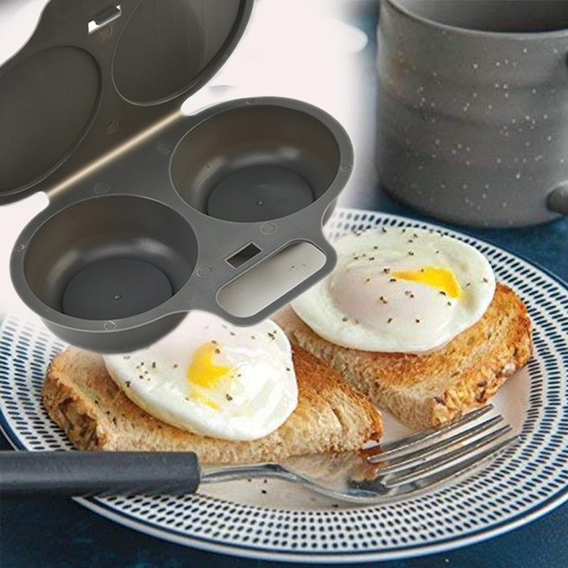 Appareil Omelettes Antiadhesif Micro-Ondes 2 Tasses - Cuisson Rapide et Saine, Facile a Nettoyer, 2 Coloris