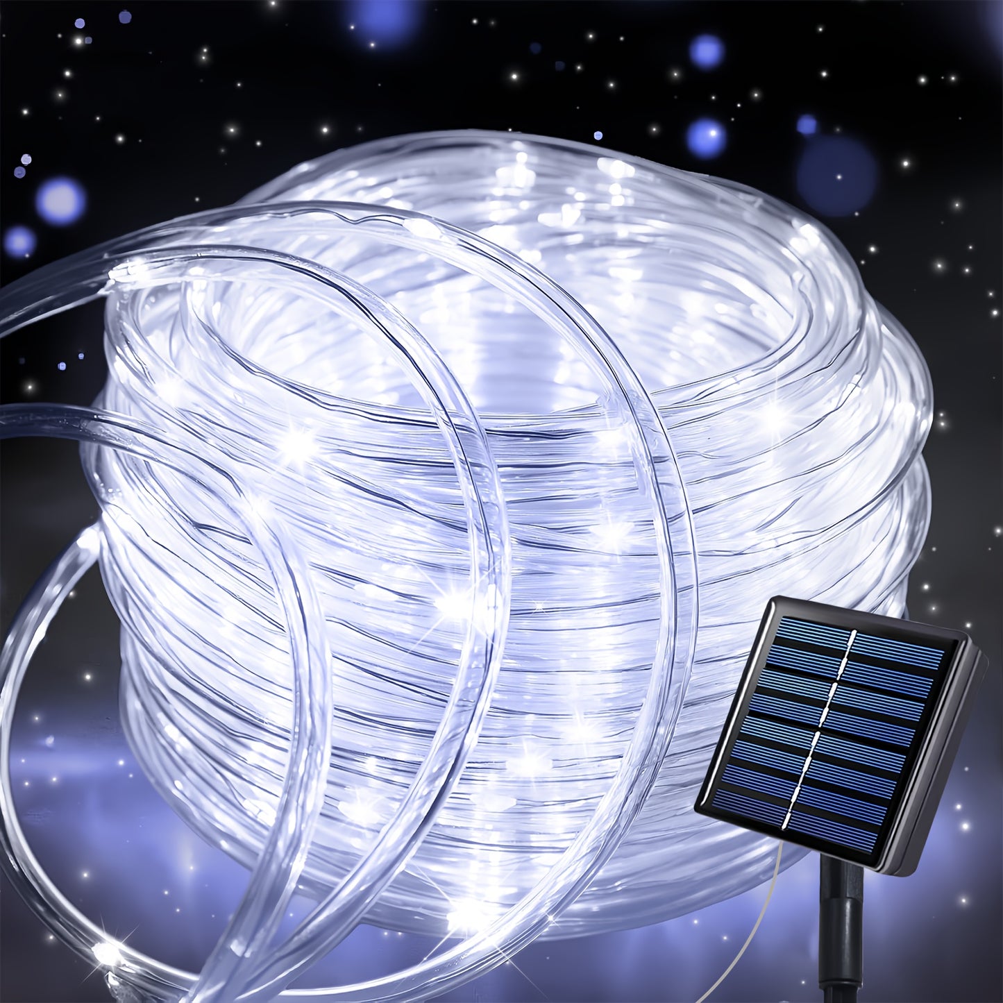 Guirlande Solaire LED - 8 Modes, IPX4, Telecommande, Interieur Exterieur, 50 a 300 LED