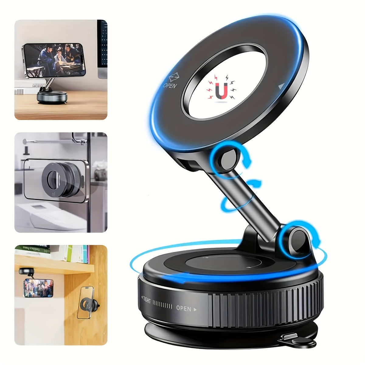 Support Telephone Magnetique Pliable pour Voiture