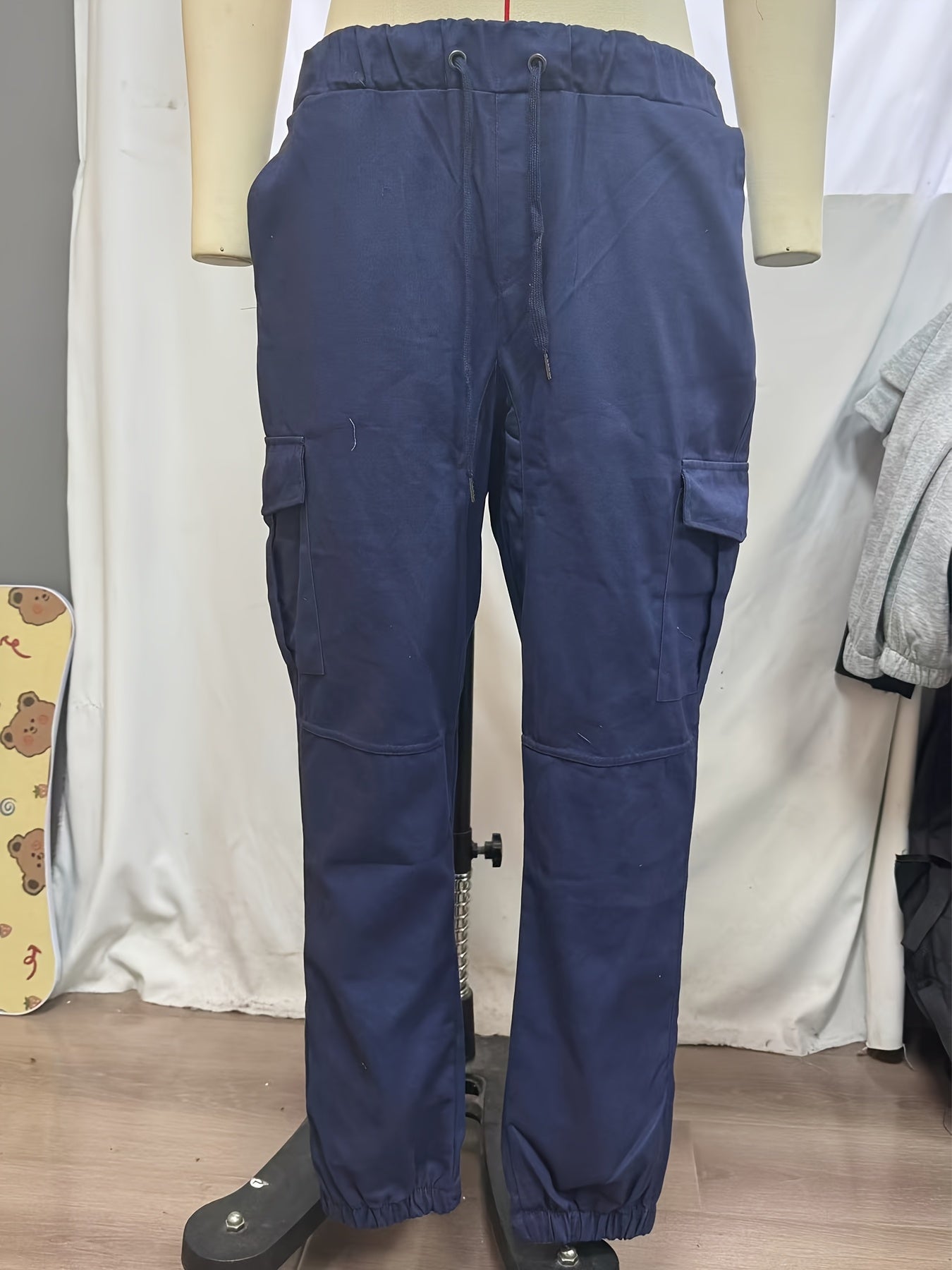 Pantalon Cargo Homme Multi-Poches – 95% Coton, Coupe Régulière, 7 Coloris, S à XXL
