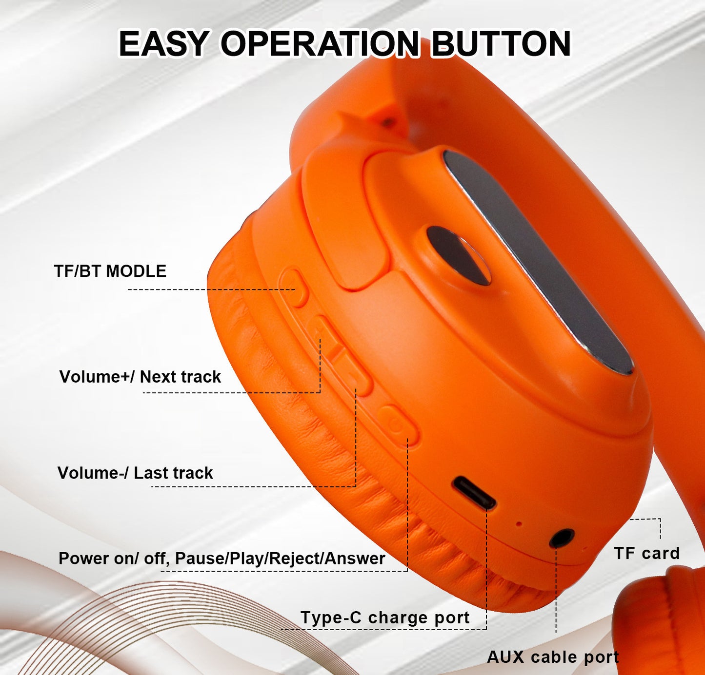 ecouteurs-bluetooth-sans-fil-pliables - Topdecheztop.fr