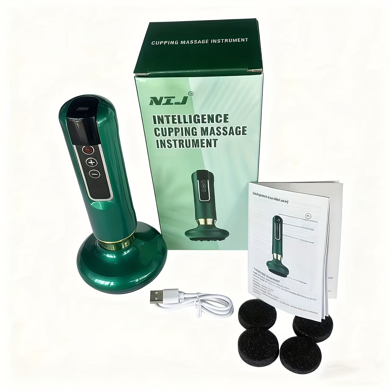 Masseur Polyvalent Rechargeable USB - Corps Entier, Vibration, Silencieux, 3 Coloris