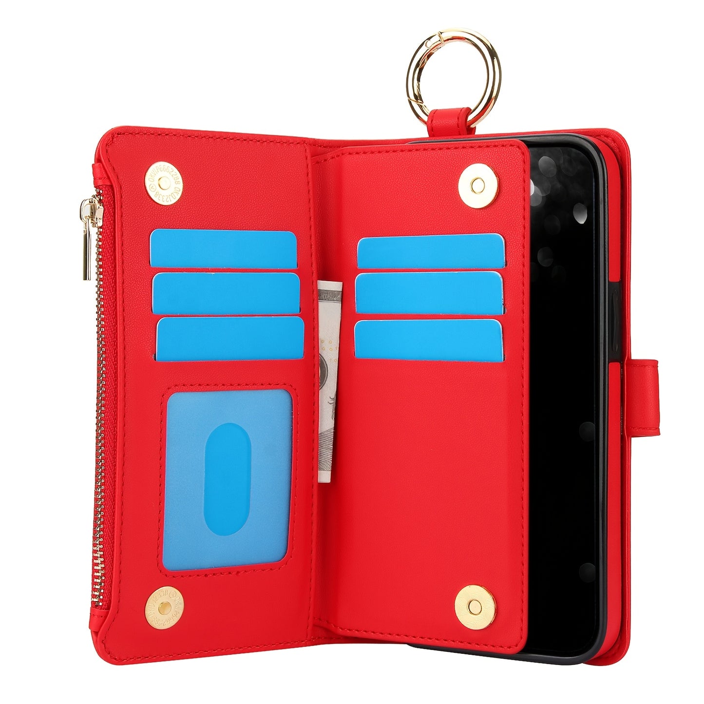 Étui Portefeuille Bandoulière Samsung Galaxy AWQUER – Similicuir, Lanière, 7 Coloris, 26 Modèles