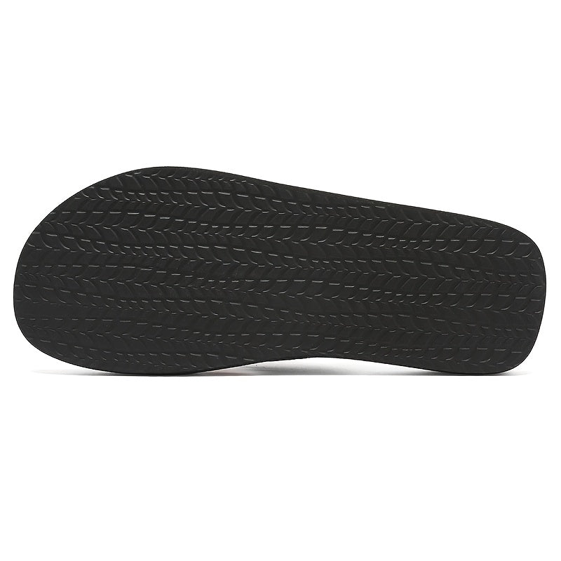 Tongs Homme Ete Antiderapantes Semelle EVA Bout Rond Style Decontracte - Marron Noir EU 39-48