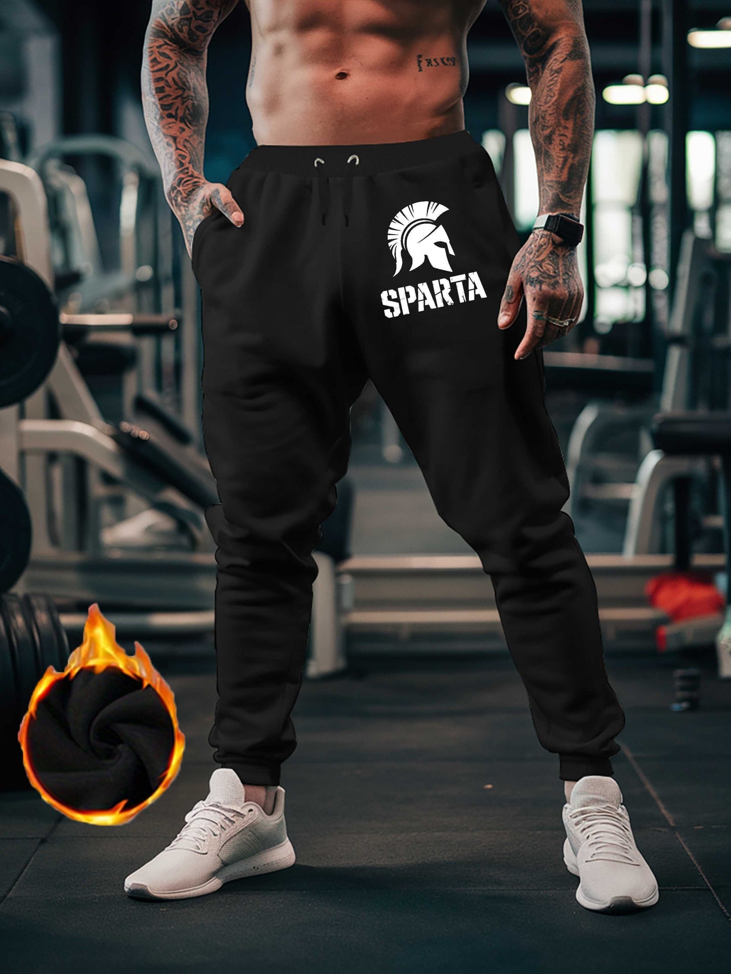 Pantalon Graphique Sparta Soccer Club Homme – 100% Polyester, 12 Coloris, S à XXL