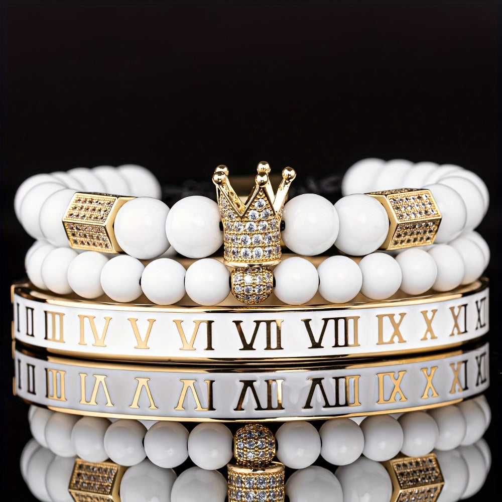 Trio de Bracelets Elegance Homme