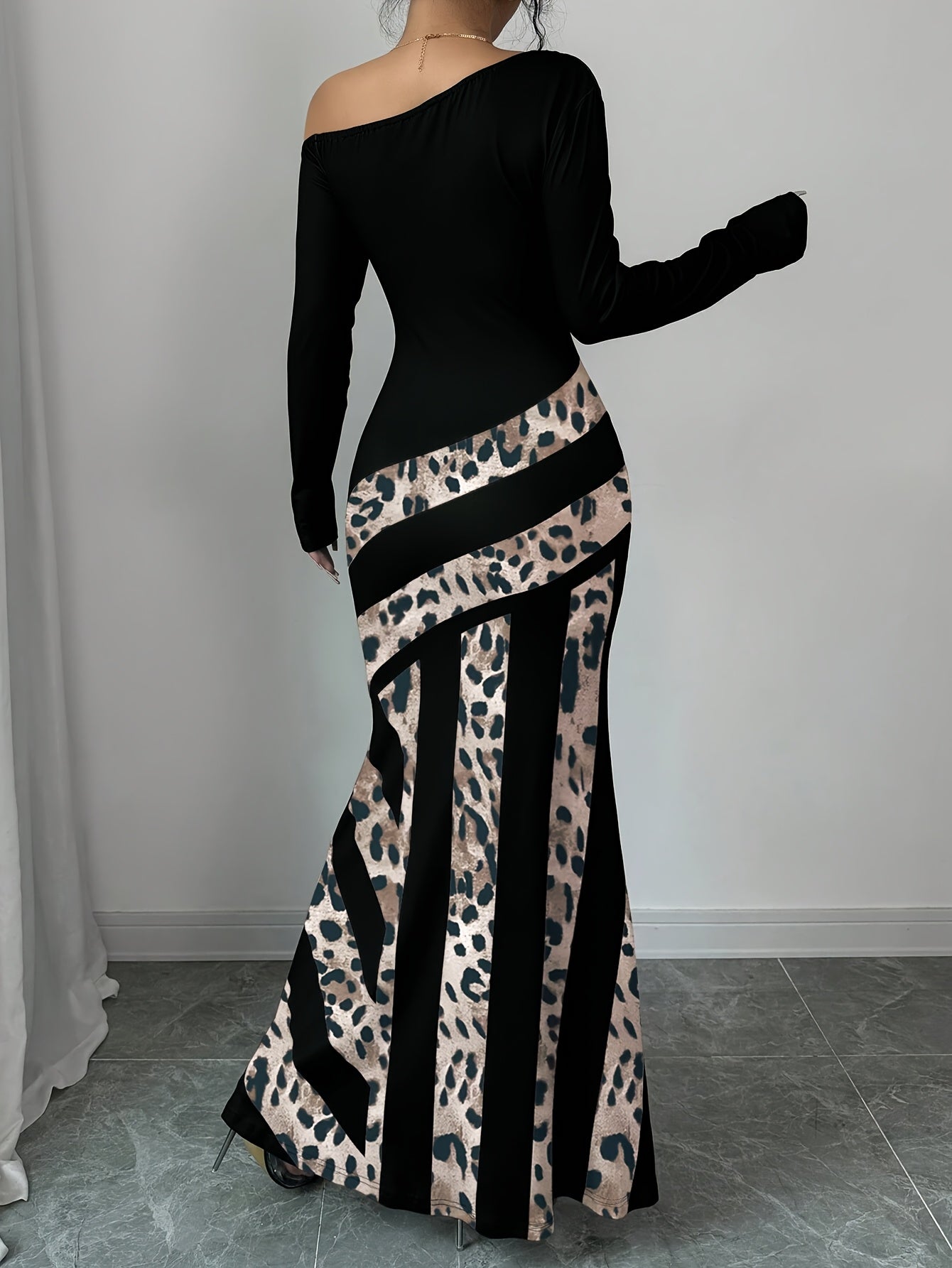 Robe Multi-Positions Femme - Asymetrique, Motif Geometrique, Style Elegant, 3 Coloris
