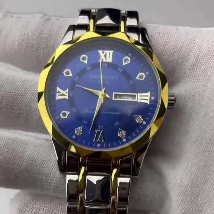Montre multifonctionnelle pour homme avec bracelet en acier inoxydable - Topdecheztop.fr