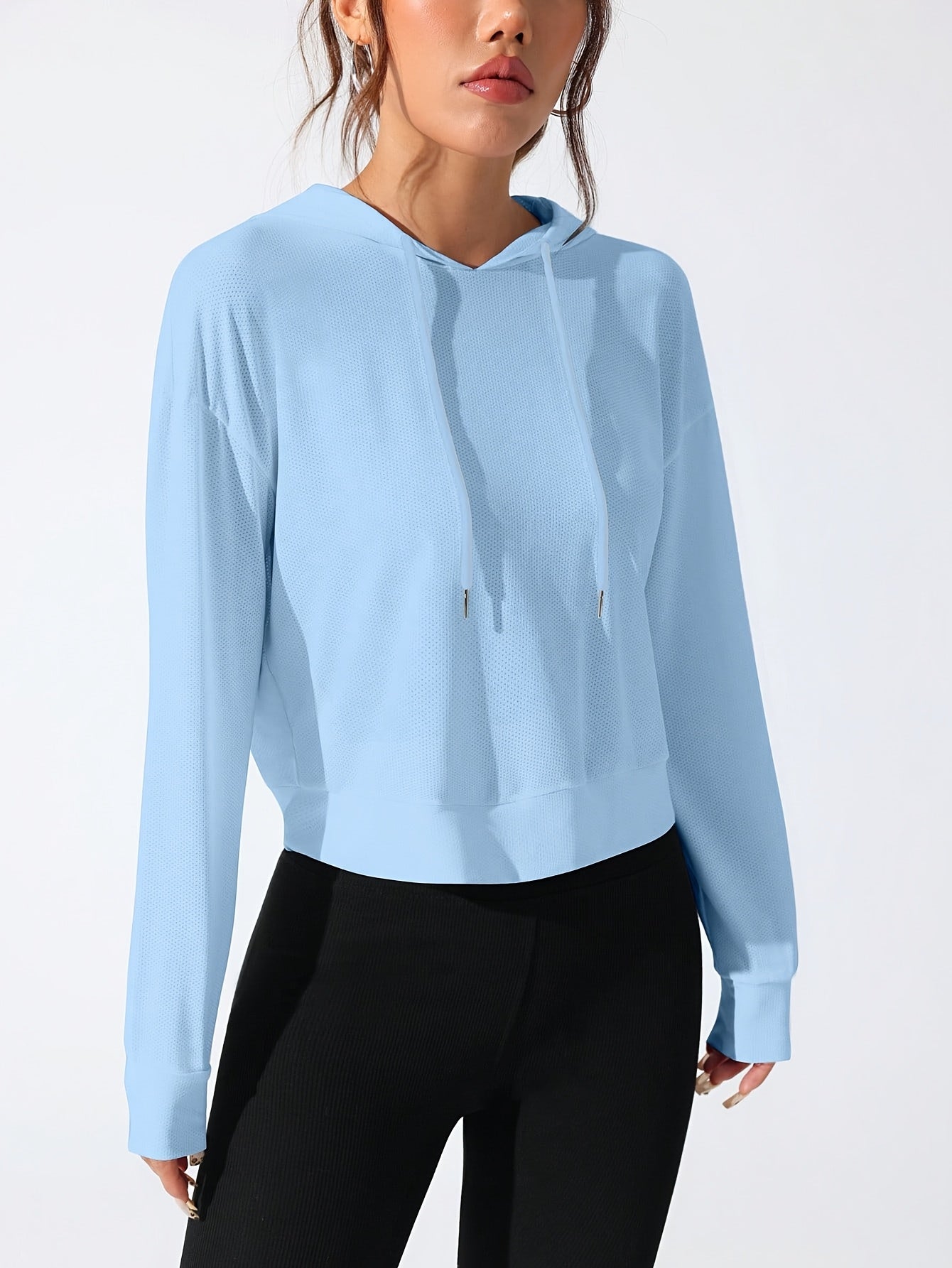Sweat à capuche  à manches longues pour femme - Topdecheztop.fr