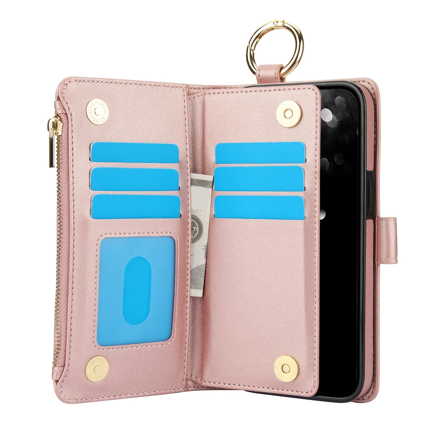 Étui Portefeuille Bandoulière Samsung Galaxy AWQUER – Similicuir, Lanière, 7 Coloris, 26 Modèles