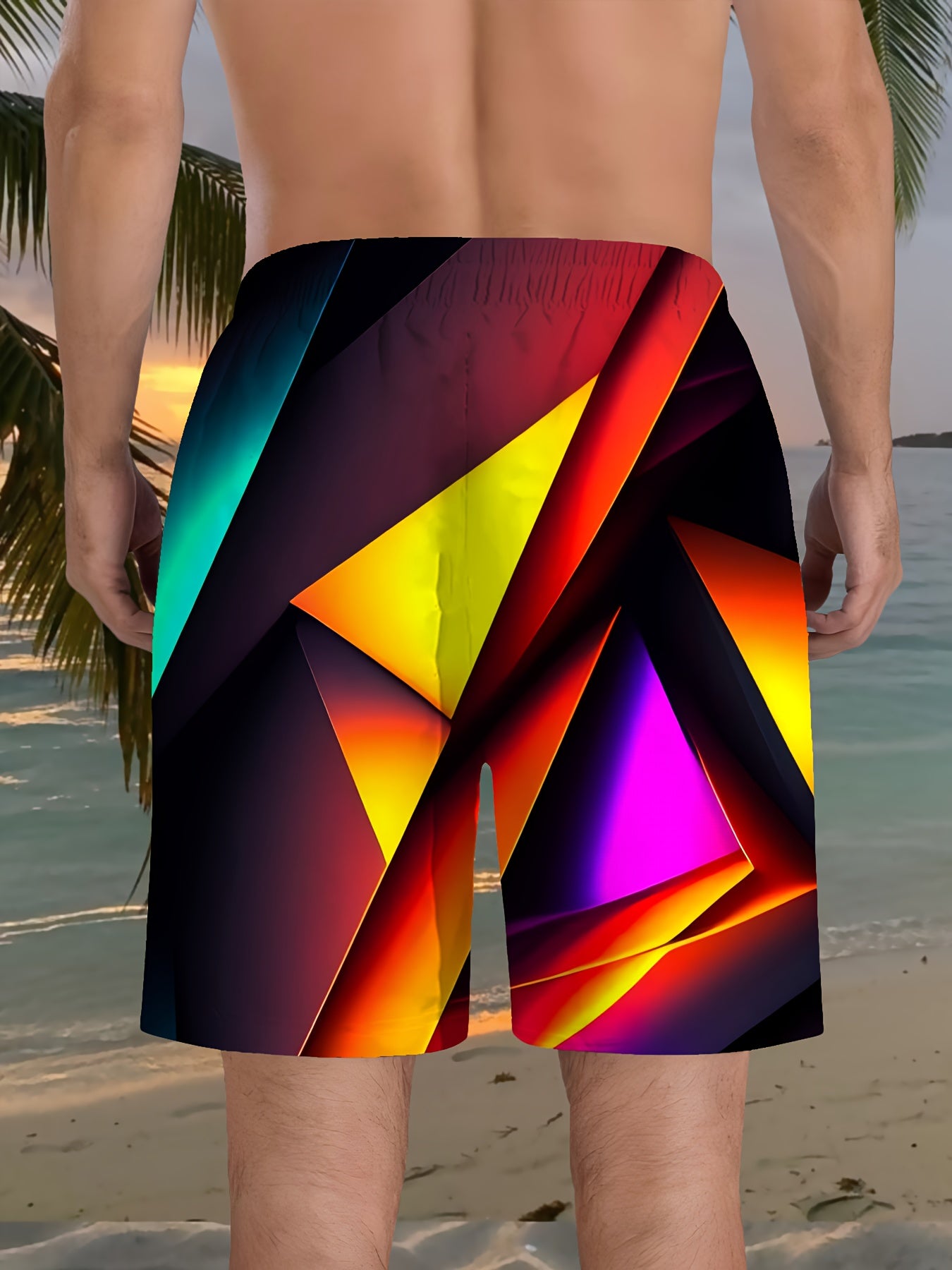 Short de Plage Homme Imprimé a Sechage Rapide - Style Decontracte