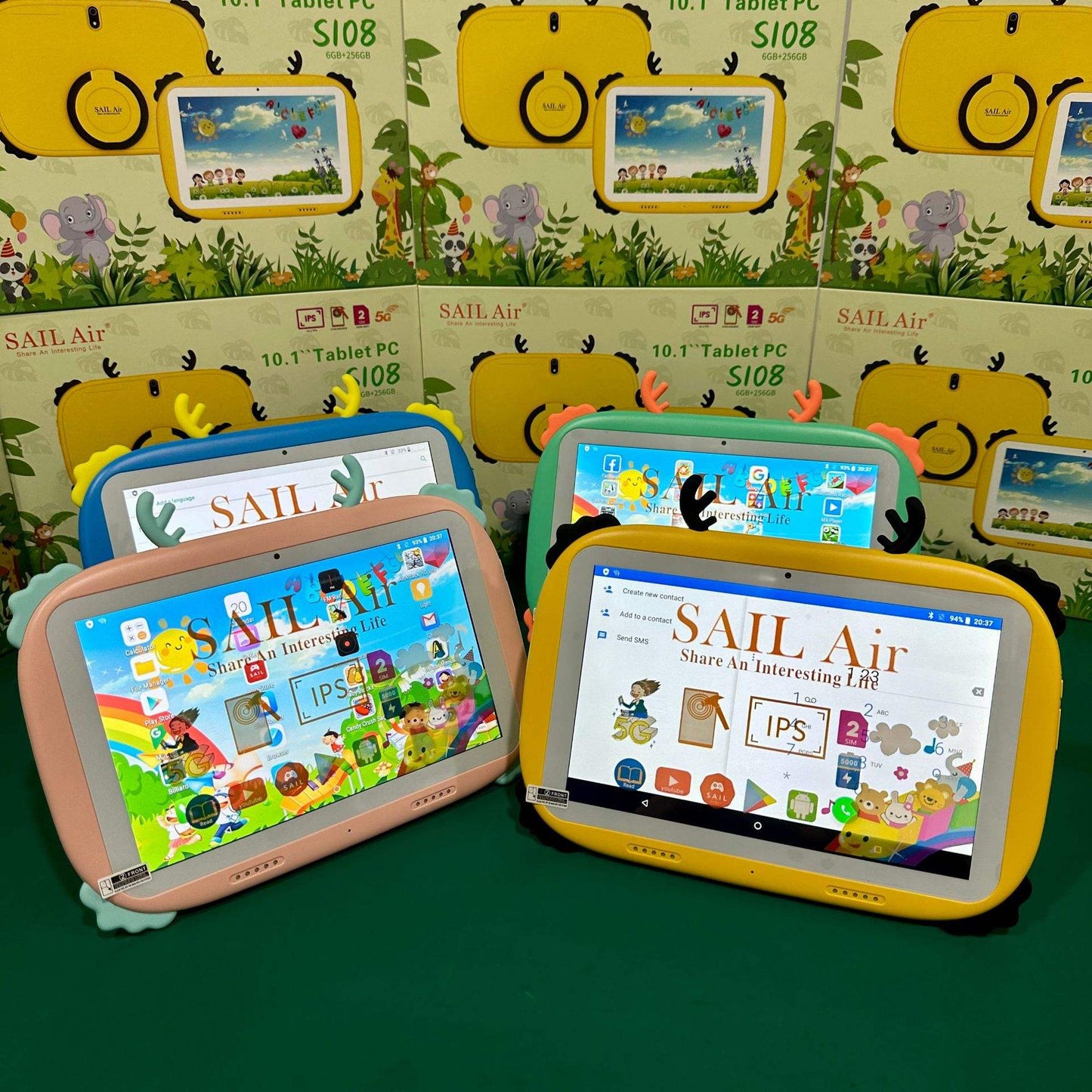 Tablette Enfant 10 pouces Air 108 Android 12 - 2Go RAM 32Go, 4G WiFi, 5000mAh, Caméra 5MP+13MP