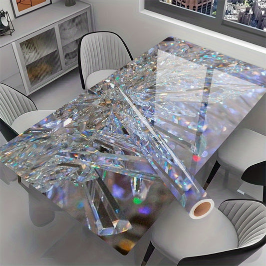 Autocollant Vinyle Motif Diamant 2D – Revêtement Auto-adhésif Imperméable 1 mètre