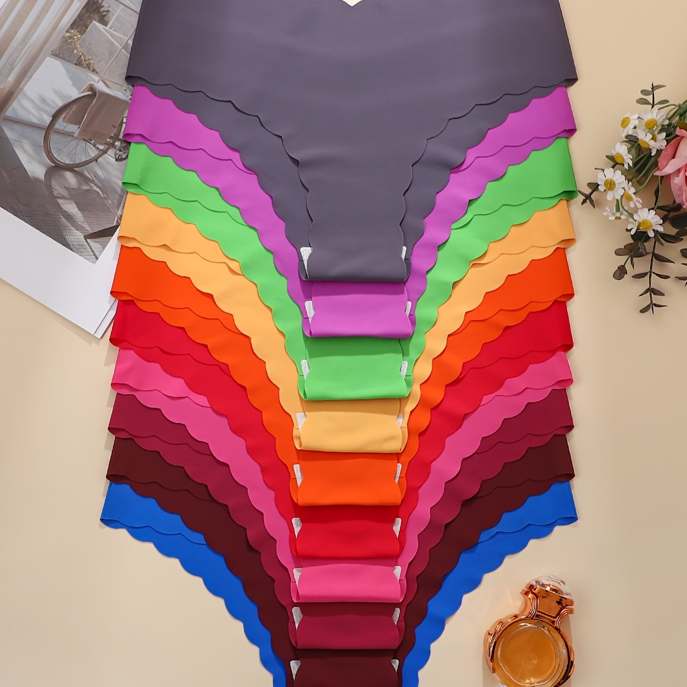 Lot de 10 Culottes Femme Mi-Haute Elegantes - Douces & Confortables