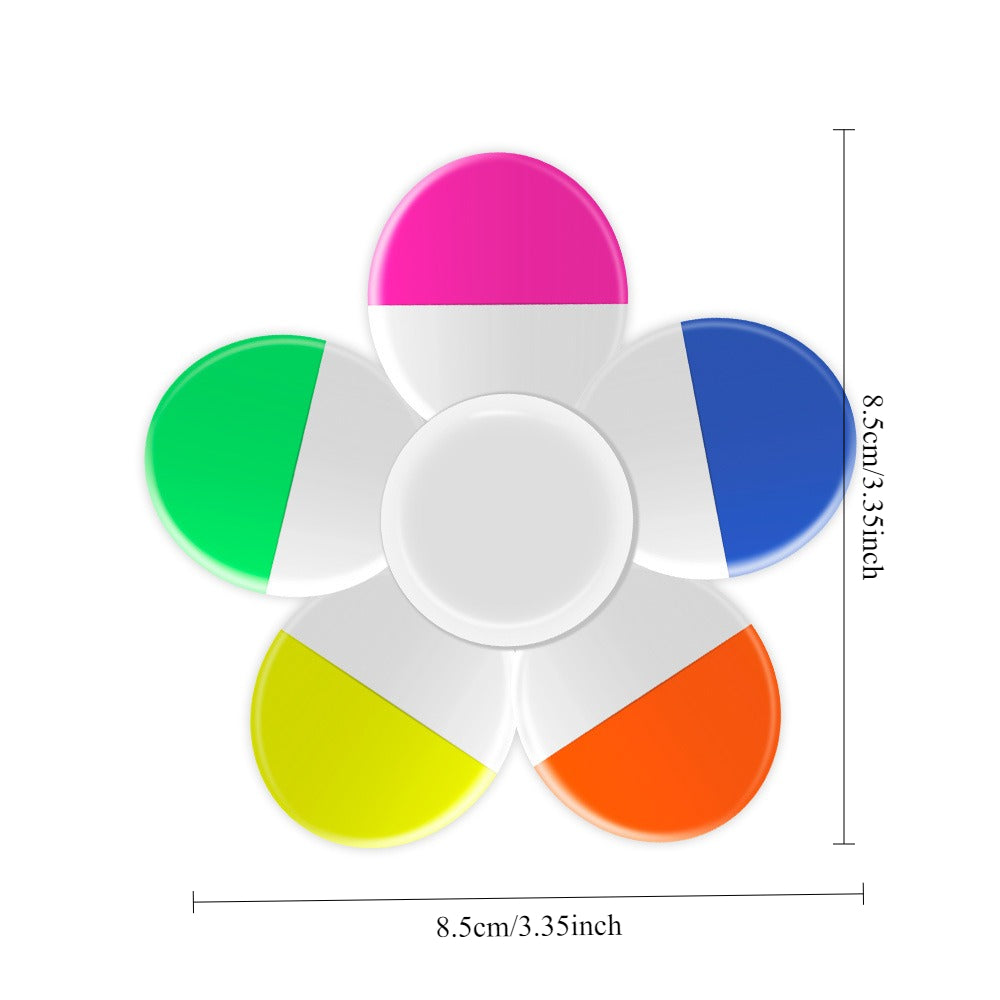 Surligneurs Fleur 5 Couleurs en 1 - Stylo Journaling et Dessin Creatif