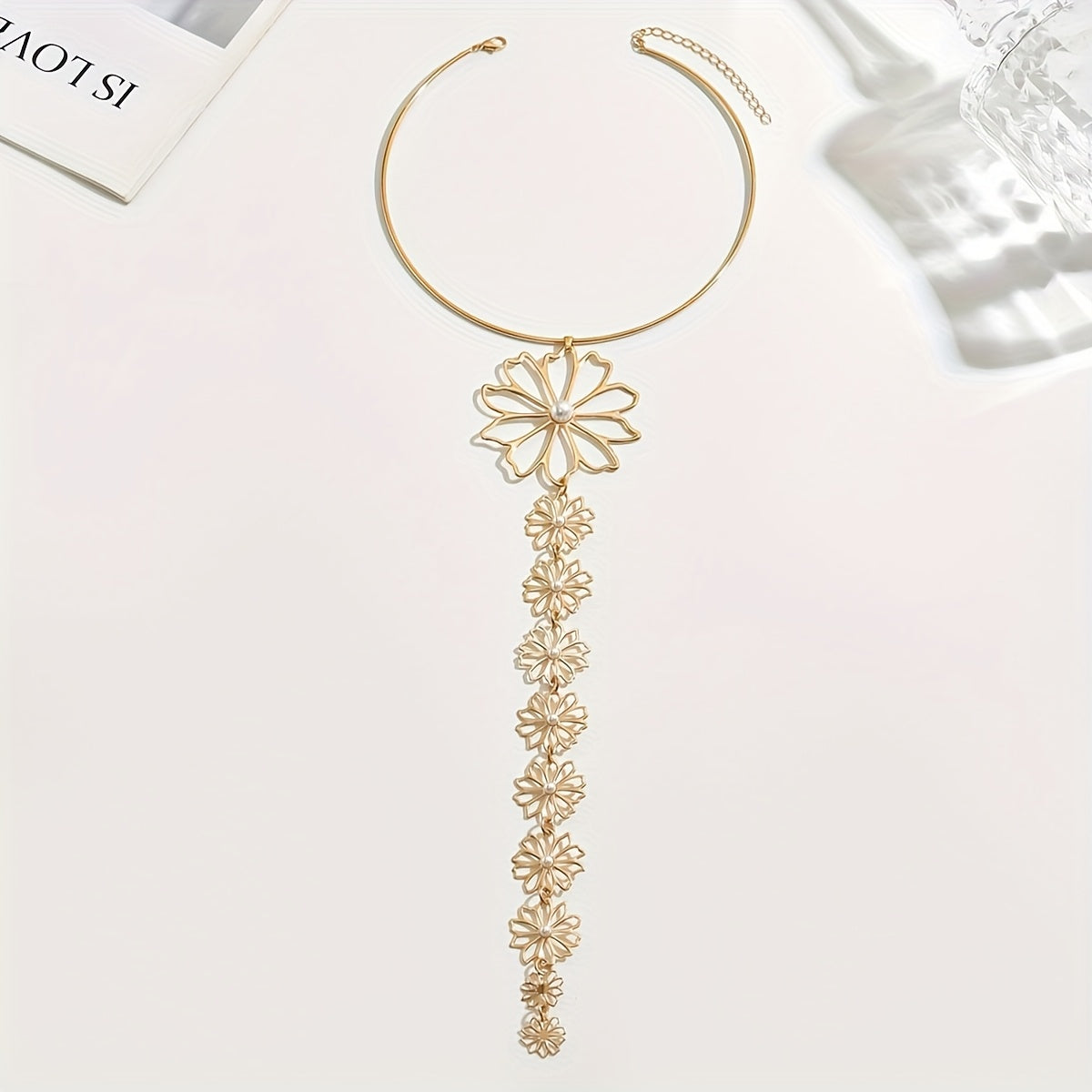 Collier Femme Vintage Fleur Ajouree Elegante - Style Retro Chic
