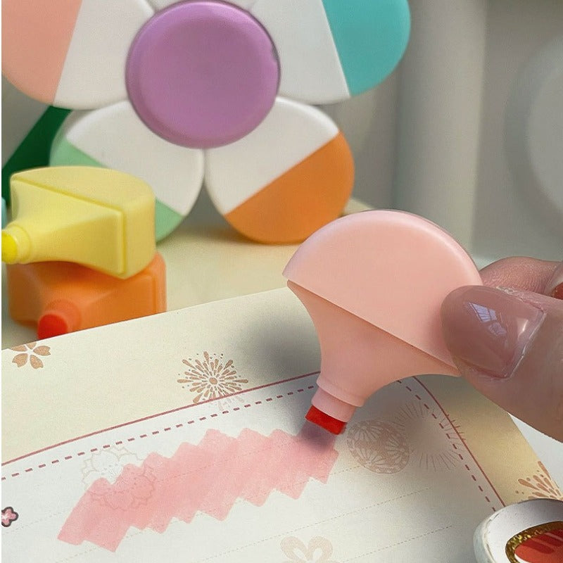 Surligneurs Fleur 5 Couleurs en 1 - Stylo Journaling et Dessin Creatif