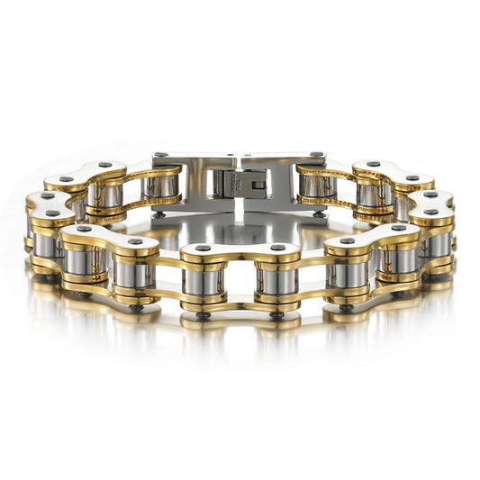 Bracelet à maillons en acier inoxydable pour homme pour la fête des pères