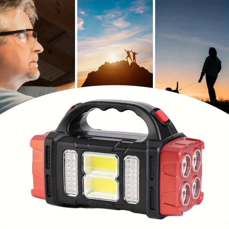 Lanterne de camping solaire à LED multifonctionnelle, lampe de poche - Topdecheztop.fr