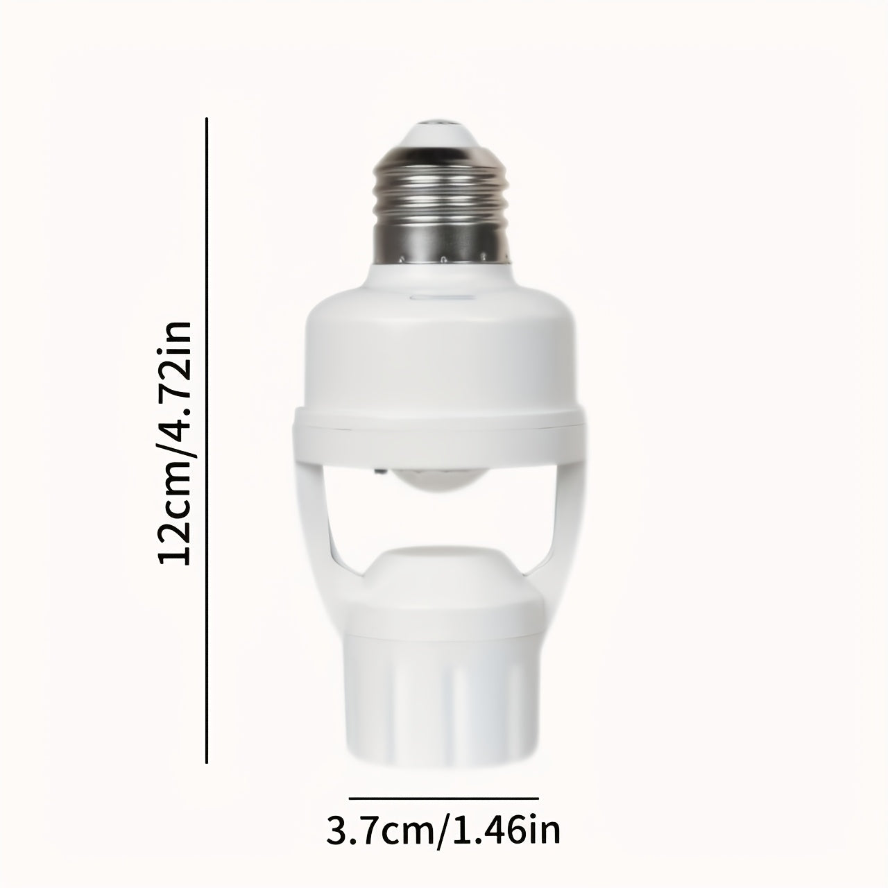 Douille E27 detecteur de mouvement infrarouge - Marche/arret automatique, 110V/220V, blanc