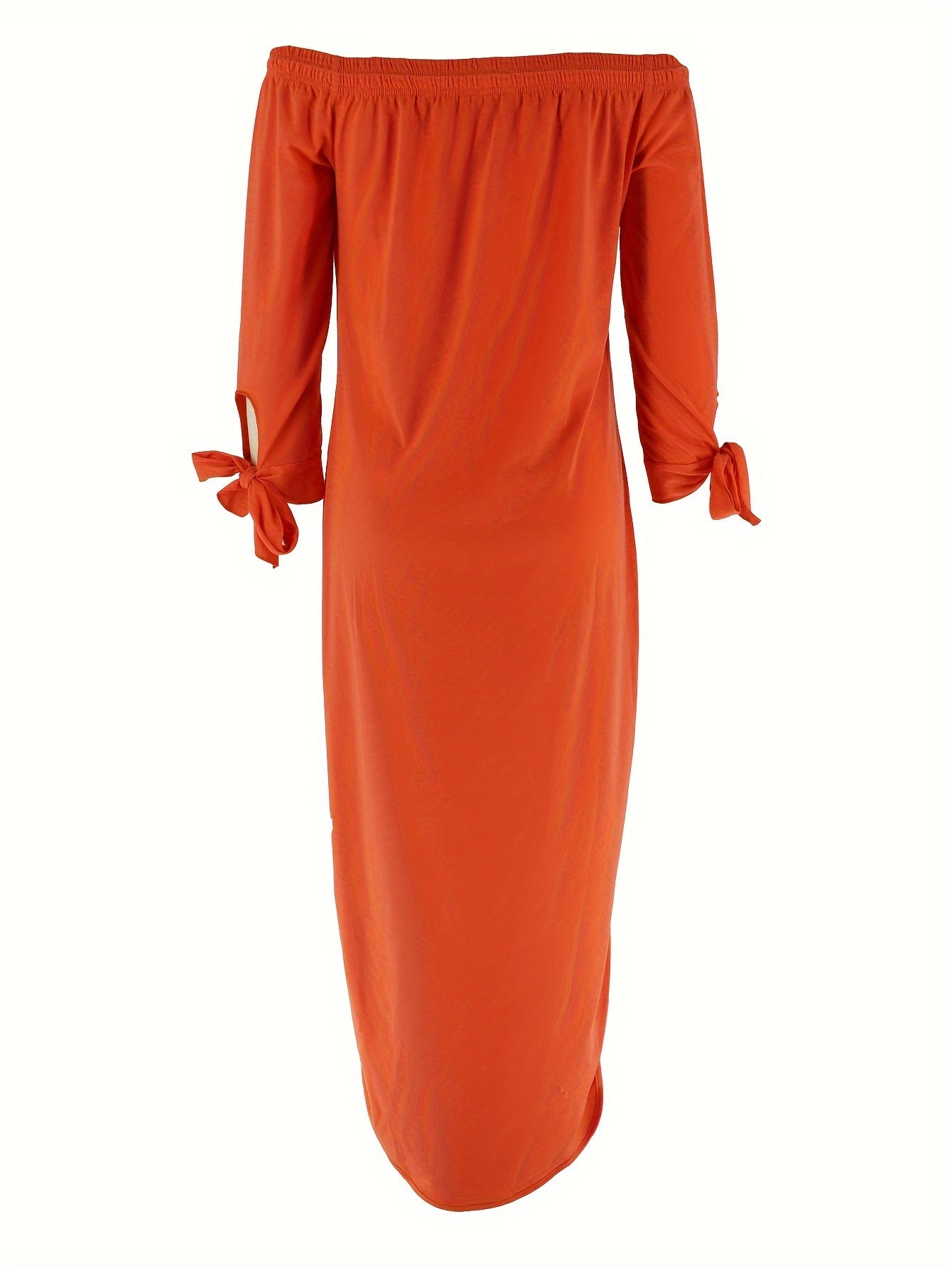 Robe Épaules Dénudées Imprimée Lettres – Style Crayon Décontracté | Printemps-Automne | S au XXL