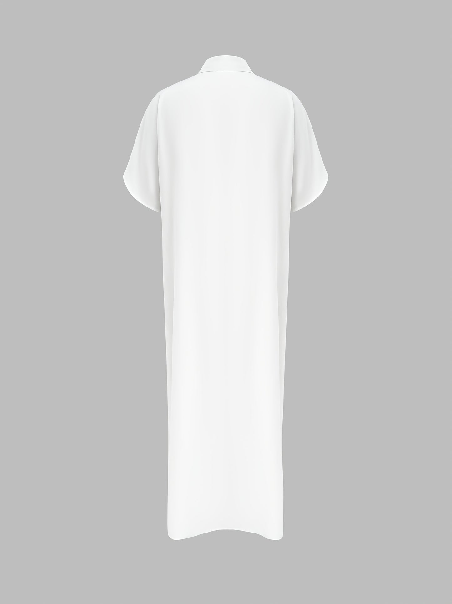 Haut cape blanc élégant à manches longues pour femme - Topdecheztop.fr