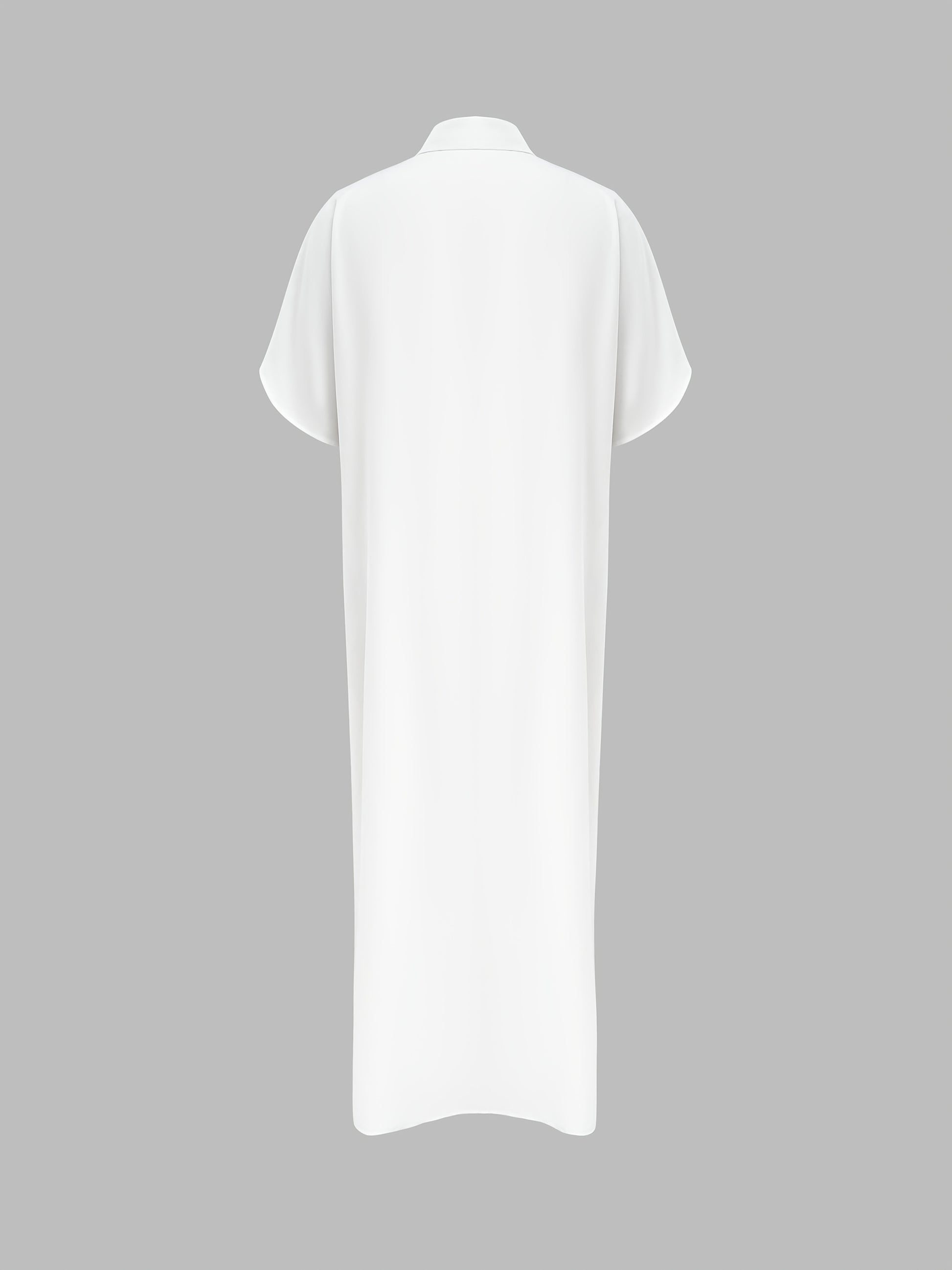 Haut cape blanc élégant à manches longues pour femme - Topdecheztop.fr