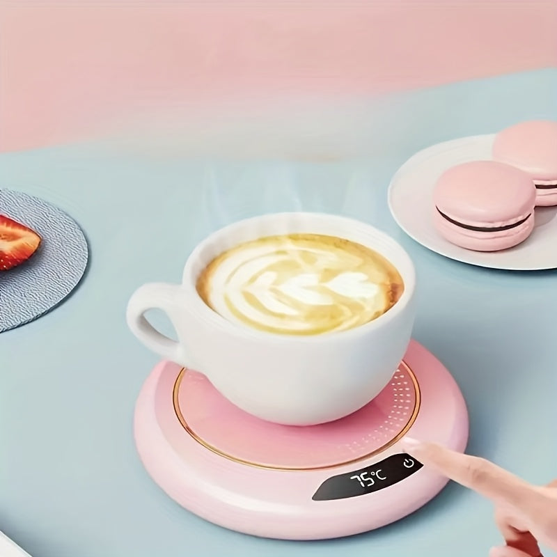 Chauffe-Tasse Électrique USB Intelligent – 3 Températures, Arrêt Auto, Affichage Numérique
