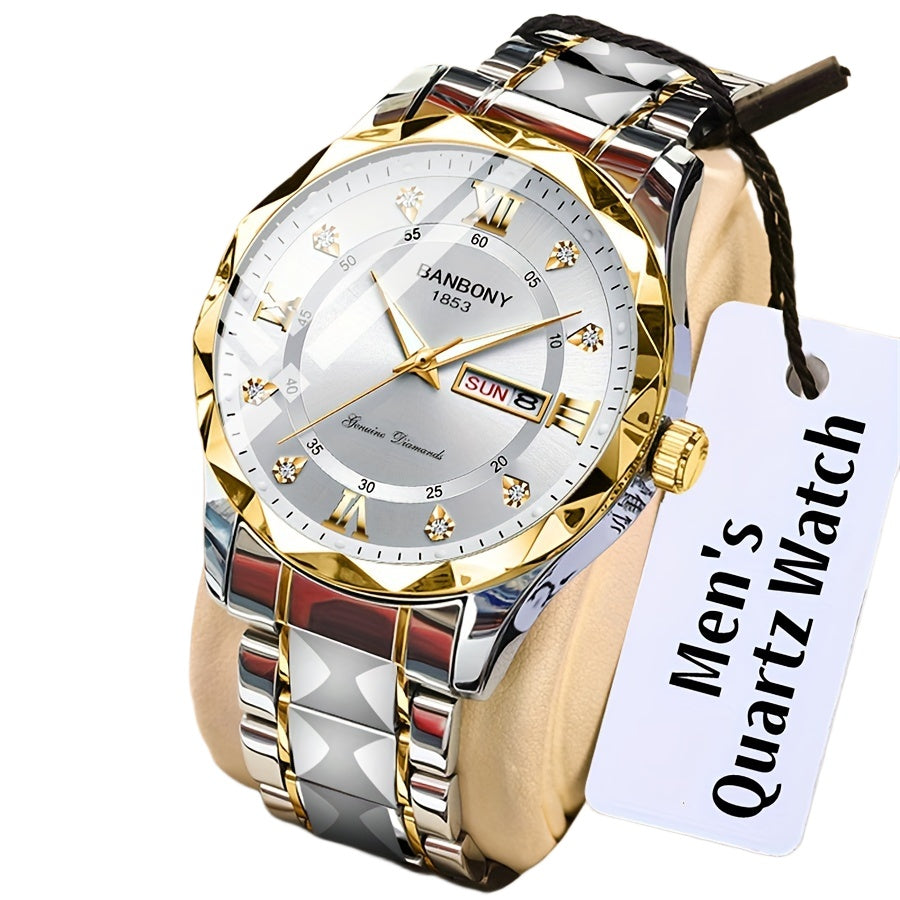Montre multifonctionnelle pour homme avec bracelet en acier inoxydable - Topdecheztop.fr