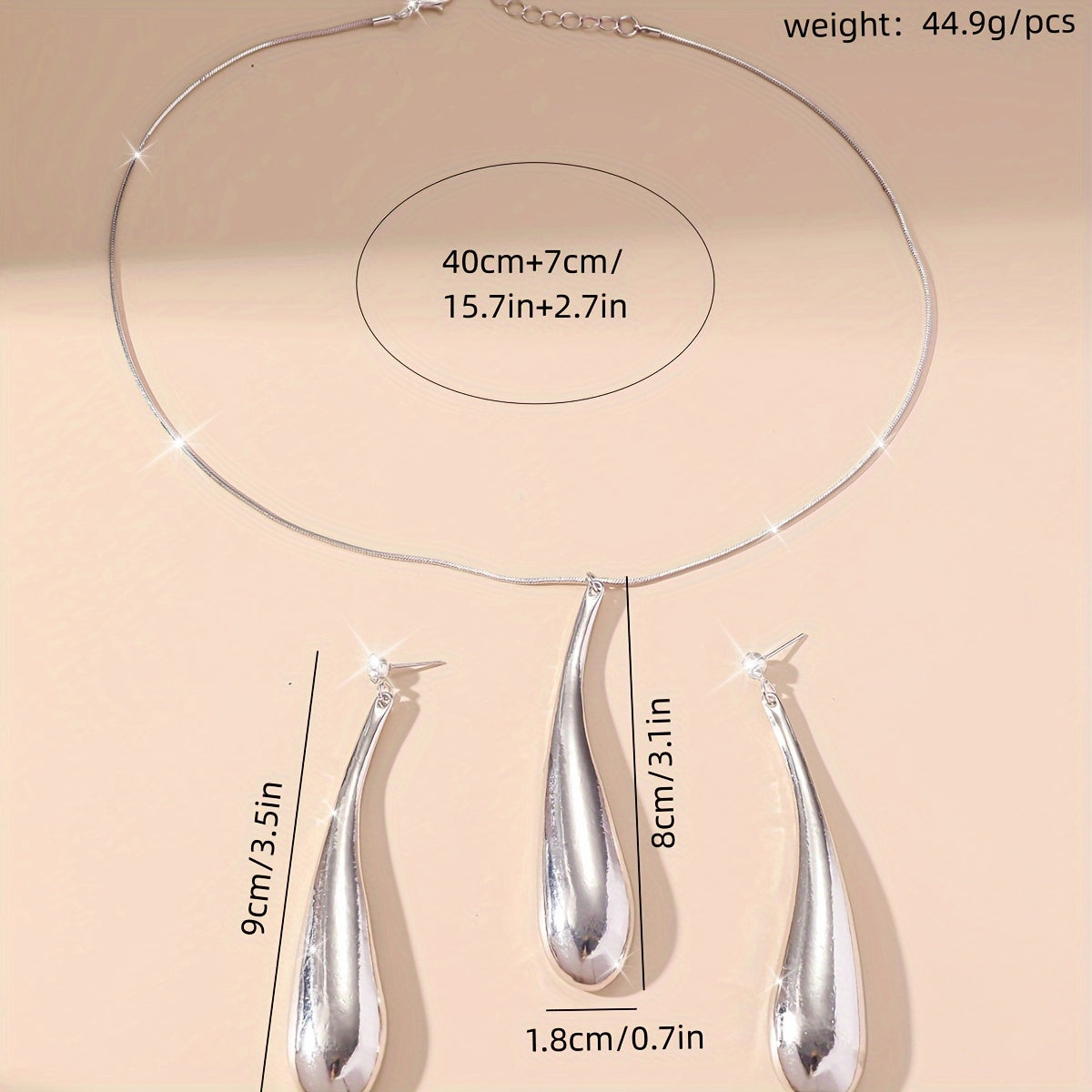 Ensemble collier et boucles d'oreilles - Topdecheztop.fr