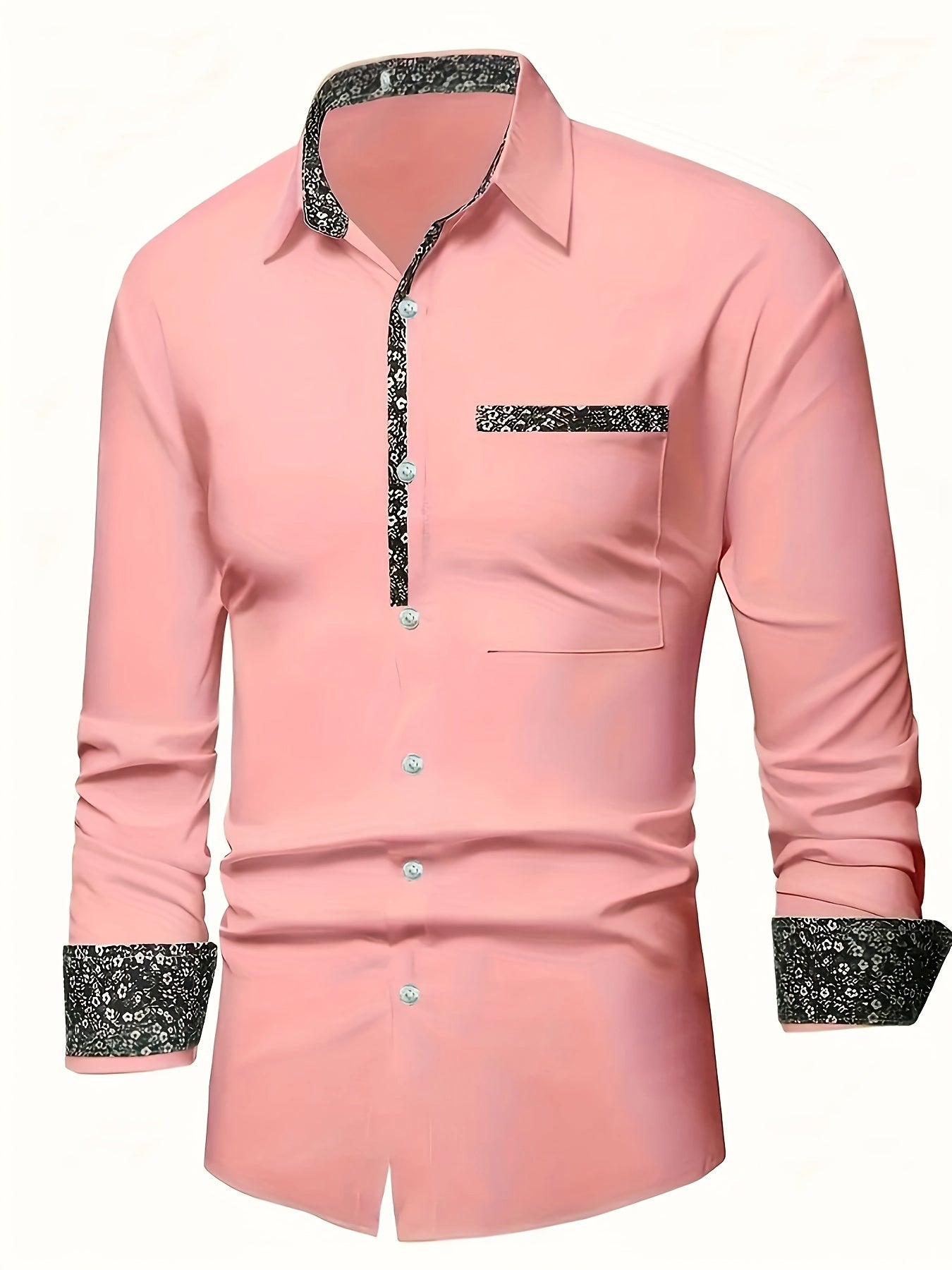 Chemise décontractée à manches longues pour homme - Topdecheztop.fr